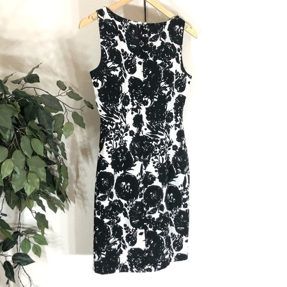 NWT Ann Taylor Black And White Layered Top Dress - Picture 3 of 4